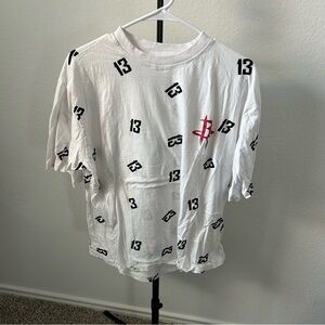 🌿 Fanatics Houston Rockets White T-Shirt with Black Graphics